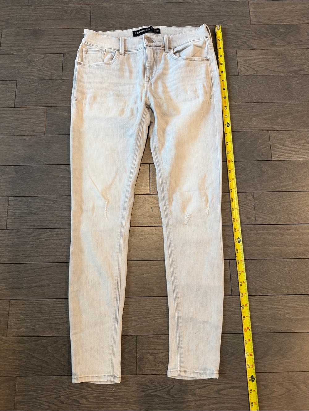 Express Women's Skinny Jeans in Light Beige